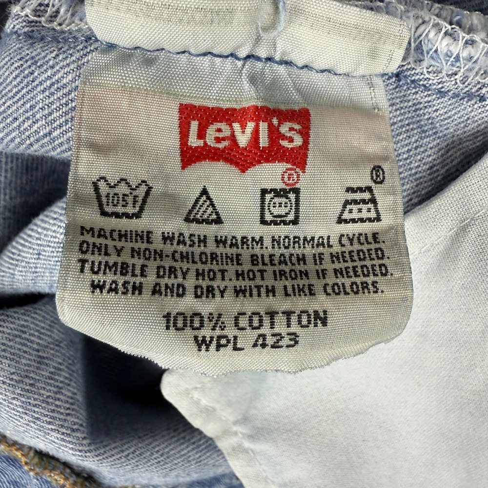 Levi's 501 Jeans Mens 38x30 (Fits 36x29) Light Wash Button Fly 2002 Y2K - Picture 5 of 16